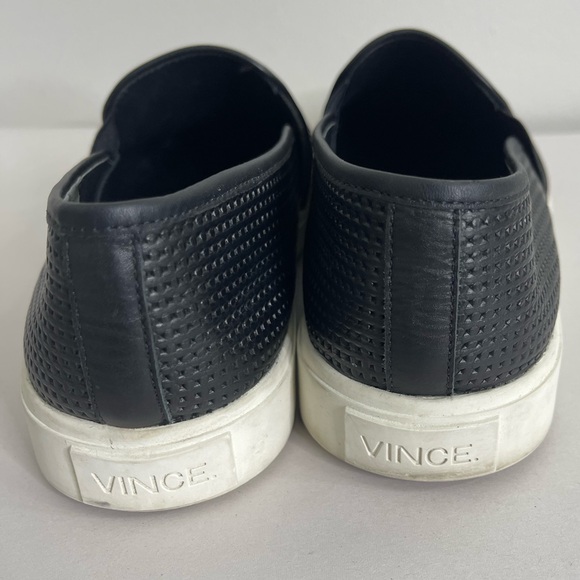 Vince Blair 5 Perforated Slip-On Sneakers in Black Retail $225 Minimalist Fall - Picture 6 of 8